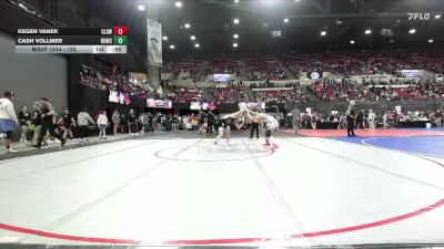152 lbs Cons. Round 2 - Kegen Vanek, Cascade Little Guy Wrestling vs Cash Vollmer, Tongue River Wrestling Club