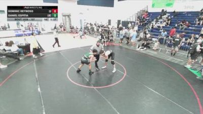157 lbs Quarterfinal - Daniel Espitia, Legacy Wrestling Center vs Dominic Reynoso, Canyon View