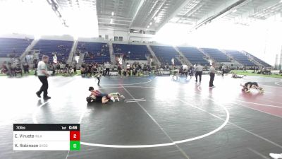 70 lbs 3rd Place - Elijah Goku Viruete, Inland Elite Wrestling Club vs Kyler Robinson, Shootbox