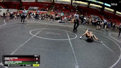 56 lbs Quarterfinal - John Sutton, Glenoak vs Grayson LaGrow, Meridian Maniacs