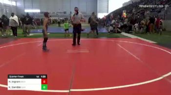 73 lbs Quarterfinal - Hayes Ingram, Bear Cave vs Kage Gamble, Central Coast Most Wanted WC