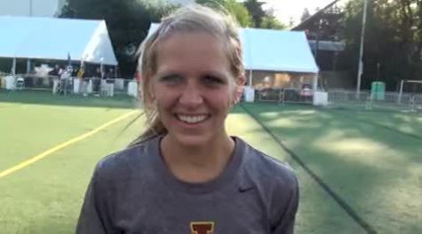 Lisa Koll Iowa State after winning the 5k 2010 NCAA Outdoor Champs