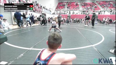 58 lbs Consi Of 4 - Beckham Wren, Lions Wrestling Academy vs Tucker Thomas, Smith Wrestling Academy