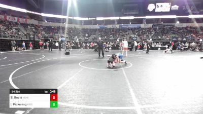 84.1 lbs Consi Of 4 - Brekyn Boyle, Honey Badgers Wrestling Club vs Isabella Pickering, Higginsville Youth Wrestling Club