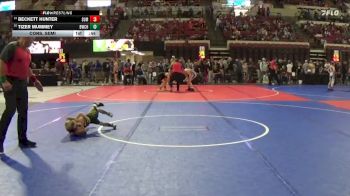 43 lbs Cons. Semi - Beckett Hunter, Riverton USA Wrestling vs Tizer Mummey, Bearcats Wrestling Club Helena