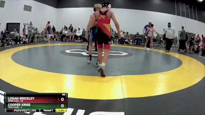 90 lbs Round 2 (6 Team) - Logan Brickley, Rebellion vs Cooper Krise, Team Ohio