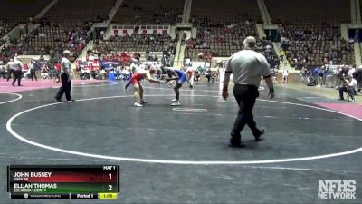 152 lbs Quarterfinal - Elijah Thomas, Escambia County vs JOHN BUSSEY, Saks Sr