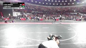 45 lbs Quarterfinal - Gael Herrera, Arcadia Wrestling Club vs Kane Wolf, Waterford Youth Wrestling Club