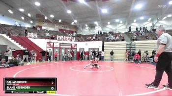 90-99 lbs 7th Place Match - Blake Kessinger, Frankton vs Dallas Ricker, South Gibson