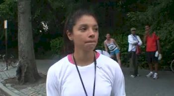 Delilah DiCrescenzo after the NYRR mini
