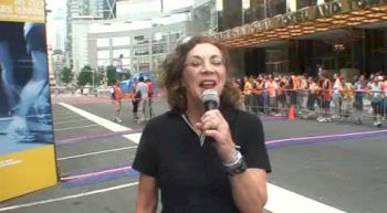Kathrine Switzer Introduction and Interviews before NYRR mini