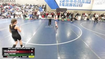 125 lbs Quarterfinal - Fenix Fischer, Westlake vs Lily Blakesley, Champions Wrestling Club