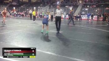 106 lbs Semifinal - Reanah Utterback, Team Iowa vs Iszybelle Sonnentag, Team Wisconsin