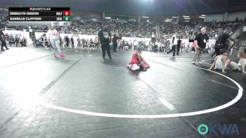 52 lbs Quarterfinal - Emmalyn Gibson, Wolfpak Wrestling vs Danielle Clifford, Garage Dawgs