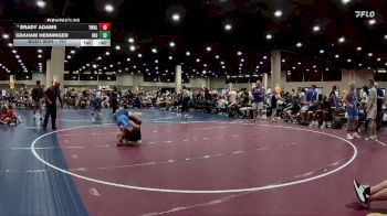 157 lbs Cons. Round 3 - Brady Adams, Trojan Wrestling Academy LLC vs Graham Henninger, Ironclad