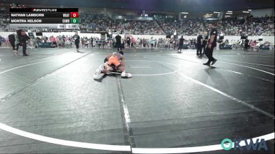 130 lbs Round Of 16 - Nathan Lamborn, Weatherford Youth Wrestling vs Montra Nelson, Cowboy Wrestling Club