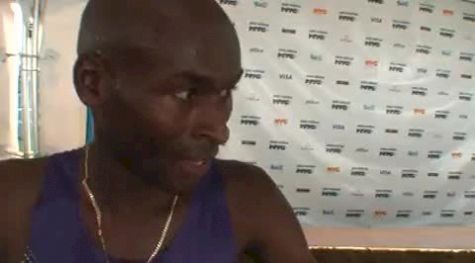 Bernard Lagat after 3:34 1500 2010 adidas Grand Prix