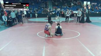 144 lbs Semifinal - Sean Callahan, Tewksbury vs James Lally, Saint John's Prep