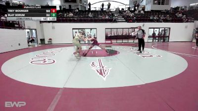 112 lbs Semifinal - Trey Mounger, Warner vs Blay Sorum, Salina