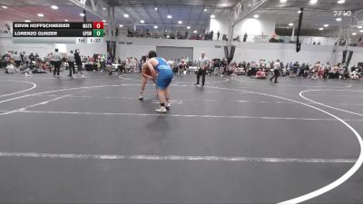 215 lbs Quarterfinals (8 Team) - Ervin Hoffschneider, Mat Assassins Red vs Lorenzo Gunzer, GPS White