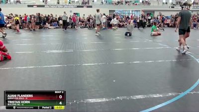 106 lbs Round 1 (4 Team) - Tristan Horn, Bulldog WC vs Ajani Flanders, Quest For Gold