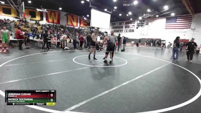 138 lbs Champ. Round 1 - Patrick Soltanian, Valencia (Valencia) vs Jeremiah Cuevas, Downey B