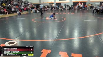 B-9 lbs Cons. Semi - Griffin Osgood, Big Game Wrestling Club vs Colson Andersen, Hammerin Hawks