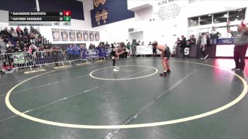 126 lbs Cons. Round 3 - Kayden Vasquez, South Hills vs Salvador Bautista, Palm Desert