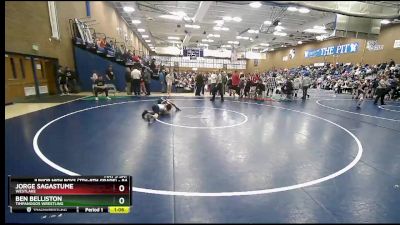 84 lbs Cons. Round 3 - Jorge Sagastume, Westlake vs Ben Belliston, Timpanogos Wrestling