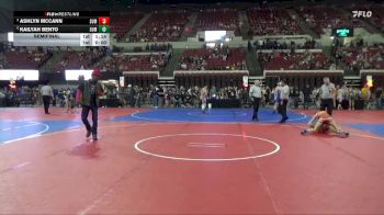 95 lbs Semifinal - Kailyah Bento, CWC Thunder vs Ashlyn McCann, Montana Disciples