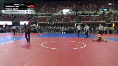 95 lbs Semifinal - Kailyah Bento, CWC Thunder vs Ashlyn McCann, Montana Disciples