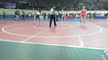 123 lbs Quarterfinal - Emily Beckley, Team Tulsa Wrestling Club vs Samanta Santana, Tahlequah Middle School