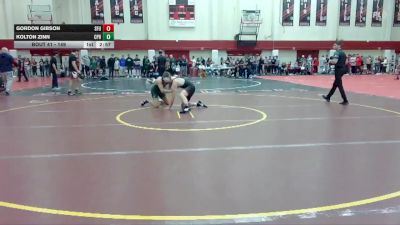 149 lbs Champ. Round 1 - Gordon Gibson, Simon Fraser (B.C.) vs Kolton Zinn, Cal Poly Humboldt