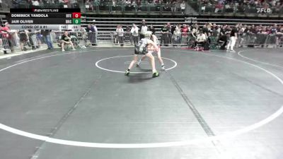 80 lbs Consi Of 8 #1 - Dominick Yandola, Bitetto Trained Wrestling vs Jair Oliver, Brick Wrestling Club