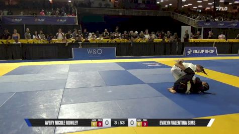 Avery Nicole Rowley vs Evalyn Valentina Sims 2026 Pan Kids Jiu-Jitsu IBJJF Championship