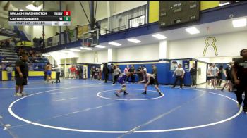132 lbs Consi Of 4 - Malachi Washington, Bookert T Washington vs Carter Sanders, Van Buren