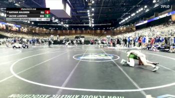 120 lbs Champ. Round 1 - Jacob Ladewig, North Hall vs Nathan Ahlgren, Indian Land