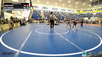 85 lbs Final - Jayden Ortiz, Coweta Tiger Wrestling vs Jett Manning, Barnsdall Youth Wrestling