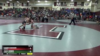 132 lbs Cons. Round 2 - Mays Weber, Union, LaPorte City vs Caden Kuecker, Algona