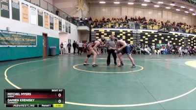 215 lbs Cons. Round 2 - Damien Krenisky, CONNEAUT vs Mitchel Myers, GREEN