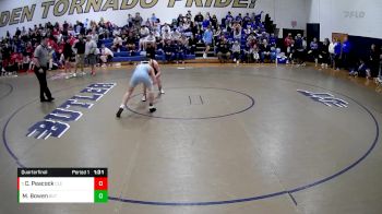 127 lbs Quarterfinal - Connor Peacock, Clearfield vs Maddox Bowen, Oak Glenn