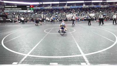 92 lbs Round Of 16 - Carson Miller, Rams WC vs Cayden Carannante, Steel Valley Renegades WC