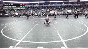 92 lbs Round Of 16 - Carson Miller, Rams WC vs Cayden Carannante, Steel Valley Renegades WC