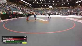 235 lbs Quarterfinal - Saryja Nelson, Leavenworth vs Trinity Williams, Derby