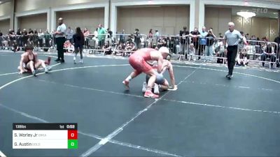 138 lbs Consi Of 32 #1 - Shawn Worley Jr, Great Oak HS vs Gavin Austin, Gold Rush Wr Ac