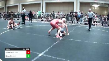 138 lbs Consi Of 32 #1 - Shawn Worley Jr, Great Oak HS vs Gavin Austin, Gold Rush Wr Ac
