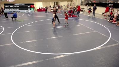 Girls K-8 - 76 Briella Mayer, Blaine-Girls vs Josey Schumacher, Albert Lea-Girls