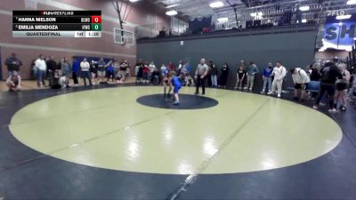 102 lbs Quarterfinal - Hanna Nielson, Bear Lake Wrestling Club vs Emilia Mendoza, Idaho Falls Wrestling Club