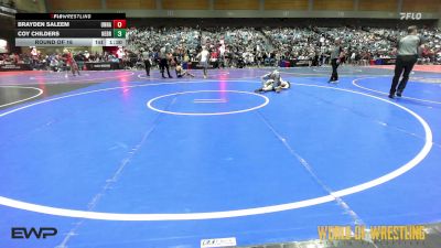 132 lbs Round Of 16 - Brayden Saleem, Unnattached vs Coy Childers, Nebraska Elite Wrestling Club