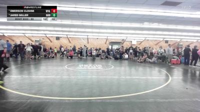 85 lbs Semifinal - Emerson Clouse, Wyalusing vs Jared Miller, Harrisburg